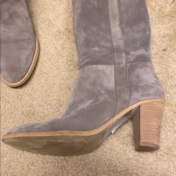 Minelli taupe grey suede boots - Picture 3 of 6